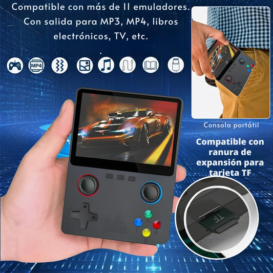consola portatil retro con más de 10000 juegos